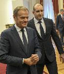 София - Среща на Румен Радев с Доналд Туск