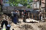 Бургас - Съборена стара къща при изкоп за нова кооперация