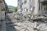Благоевград - Паднало скеле на саниращ се блок