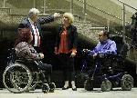 София – Представяне на първата подвижна рампа зе инвалиди в столичното метро