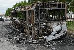 Автобус на столичния градски транспорт изгоря напълно