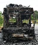 София – Изгорял автобус на градски транспорт