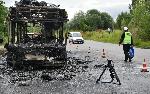 София – Изгорял автобус на градски транспорт