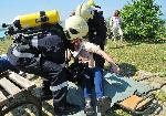 Бургас - Учебно занятие за реакция при пожар на остров Света Анастасия