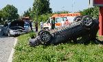 Два автомобила катастрофираха тежко на входа на Русе