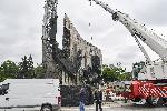 София - Демонтаж на скулптурите на Паметник 1300 години България