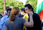 София – Протест срещу демонтирането на паметника "1300 години България" пред НДК