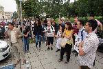 София – Протест пред входа на Народното събрание
