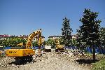 София - Засипване на останките от паметник "1300 години България"