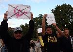 София - Протест пред паметника на Съветската армия