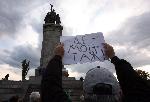 София - Протест пред паметника на Съветската армия