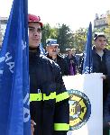 София – Протест на пожарникари срещу закриване на служби.