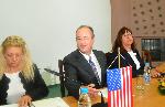 Посланикът на САЩ Ерик Рубин посети Бургаския свободен университет