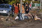Село Равнец, Бургас - Почистване след наводнение
