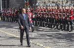 Президентът Румен Радев прие почетния строй на Националната гвардейска част