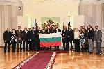 София - Официална церемония по връчване на българското знаме на участници в българска антарктическа експедиция