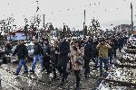 Хитрино - Поднасяне на цветя в Хитрино в памет на загиналите при влаковата катастрофа през 2016г.