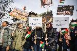 София - Протест на палестинци пред Американското посолство