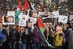 София - Протест на палестинци пред Американското посолство