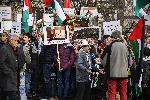 София - Протест на палестинци пред Американското посолство