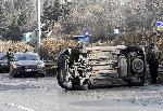 Миниван се преобърна на булевард „България“ в столицата
