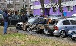 Бургас - Изгорели автомобили
