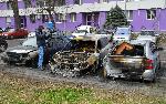 Бургас - Изгорели автомобили