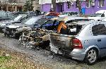 Бургас - Изгорели автомобили