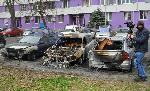 Бургас - Изгорели автомобили
