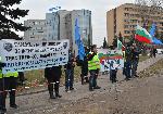 София - Протест на полицаите в района на Окръжна болница