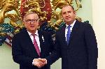 Президентът Радев се срещна с Юнкер