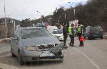 Катастрофа между ТИР и лек автомобил се размина само само с материални щети