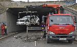 София - Катастрофа - Обърнат автомобил