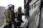 Харманли - Пламнало ремарке на ТИР