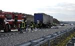 Харманли - Пламнало ремарке на ТИР