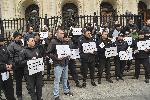 Надзиратели и съдебна охрана излязоха на протест