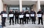 Втори пореден мълчалив протест на съдебните охранители в Благоевград