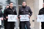 Благоевград - Протест на съдебни охранители