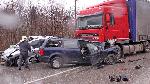 Трима пострадаха при катастрофа на ТИР и три коли на пътя Велико Търново – Русе