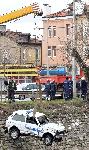 София – Изважзане на полицейски автомобил от коритото на Владайската река