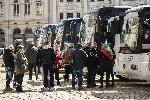 Участниците в митинга пристигнаха с десетки автобуси  от цялата страна