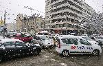 Пролетният сняг предизвика хаос в столицата