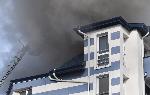 Пожар горя в блок 25 в Студентски град
