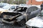 Бургас - Изгорели автомобили