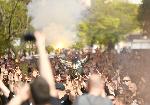 Фенове на ЦСКА се събраха в шествие преди Вечното дерби