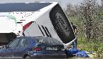 Вакарел - Тежка катастрофа с автобус на автомагистрала „Тракия“
