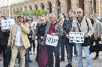 Музикантите от БНР протестираха пред Министерски съвет
