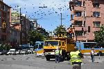 Скъсана контактна мрежа затрудни движението на Петте кьошета