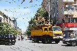София - Скъсана контактна мрежа на Петте кьошета