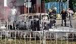 Баничарка пламна до бензиностанция на булевард "България"